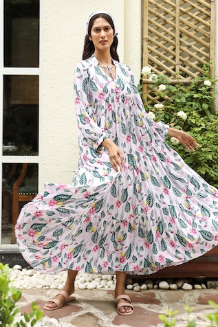 Aroop Shop India Teresa Aster Print Dress