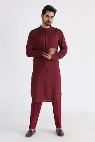 Smriti By Anju Agarwal Darek Placement Embroidered Kurta Set 