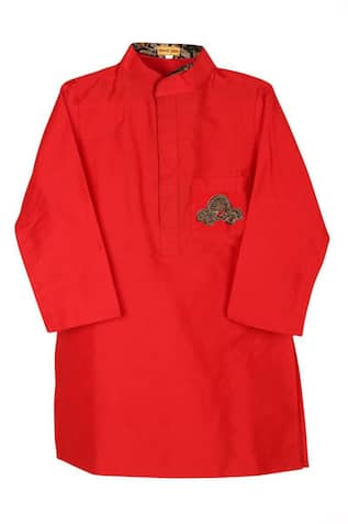 Zardozi Embroidered Car Motif Kurta 