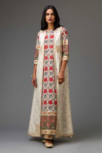 Kora Embroidered Jacket & Pant Set 