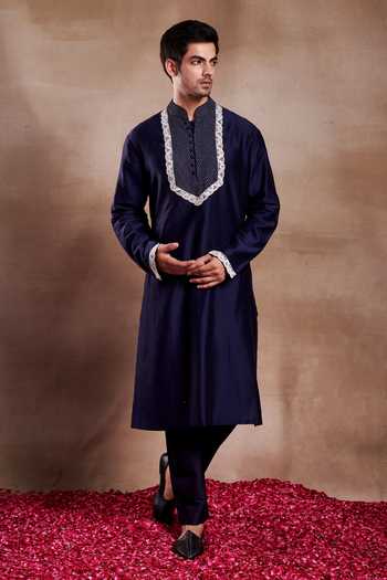 SHASHA GABA Rana Pintucked Yoke Kurta 