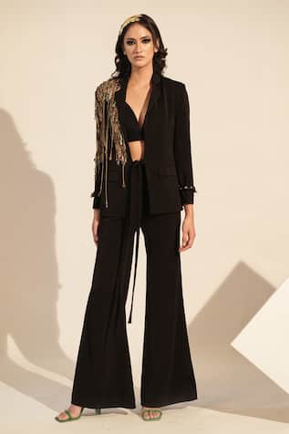 Nikita Mhaisalkar Embellished Blazer Pant Set 