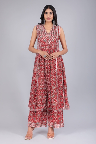 POMCHA JAIPUR Vanya Printed Kurta & Pant Set