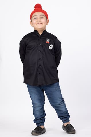 Mickey Mouse Embroidered Shirt 