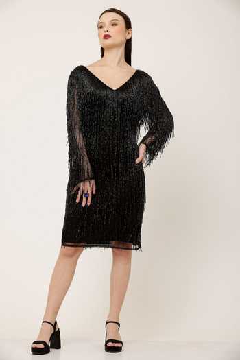 Ambrosia Cutdana Tassel Detailed Dress 