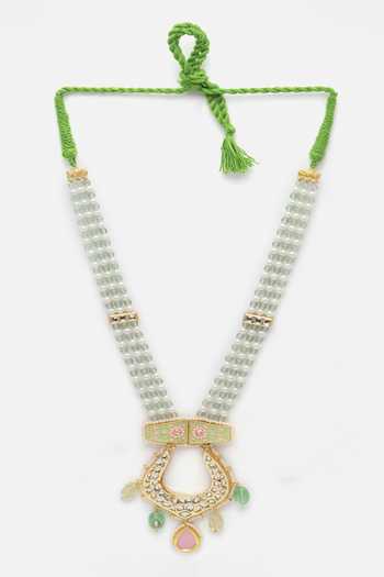 Dugran By Dugristyle Kundan Embellished Pendant Necklace 