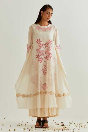 Prama By Pratima Pandey Hand Block Print Dress With Inner 