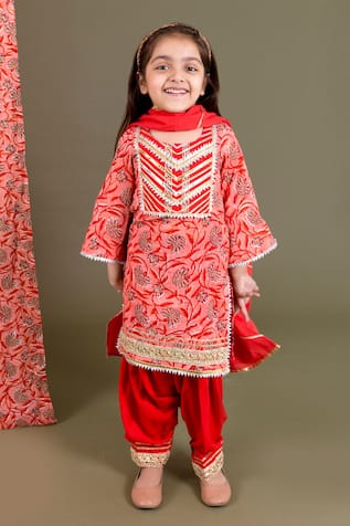 Floral Print Kurta Set 