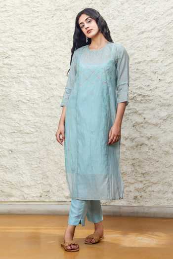 Tatwa Handloom Chanderi Kurta & Pant Set 