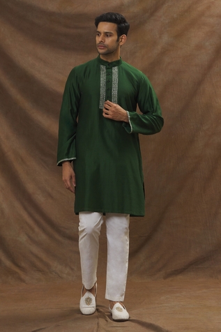 The Men's Kompany Chanderi Silk Kurta