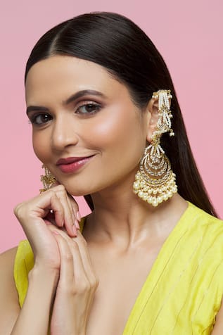 Pearl Embellished Chandbalis 