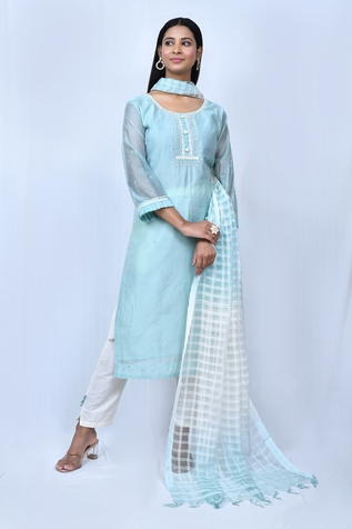 Nazaakat by Samara Singh Sheer Sleeve Kurta Set