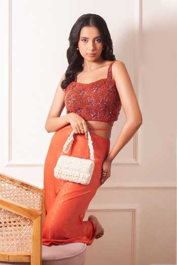 FOREVER NOOR Paisley Handcrafted Clutch Bag 