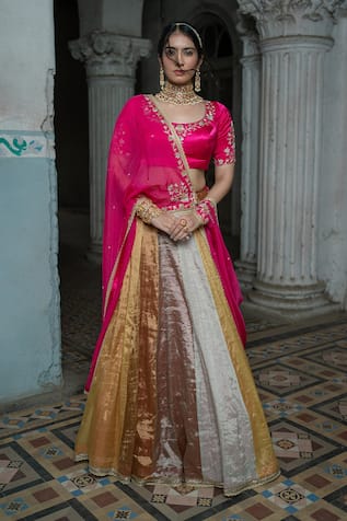 Sheela Suthar Multi Panelled Lehenga Set 