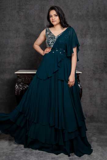 Sunita Bhandari Layered Lehenga Set 
