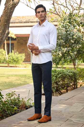 Raw & Rustic By Niti Bothra Solid Handcrafted Shirt 