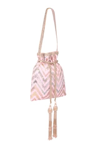 Destiny Silk Embroidered Potli Bag 