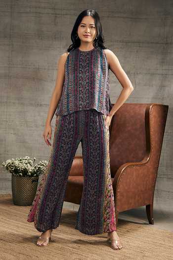 Soup By Sougat Paul Ikaya Printed Top & Pant Set 
