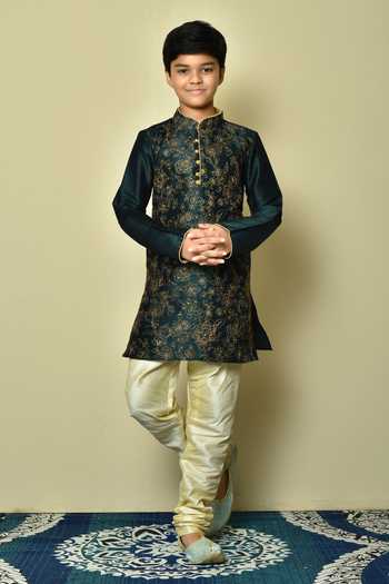Petite Pomme Floral Embroidered Kurta Set 