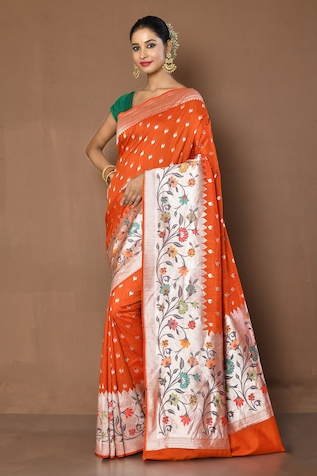 Samyukta Singhania Floral Pattern Paithani Saree