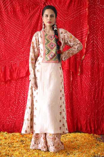 Shachi Sood Floral Print Kurta & Palazzo Set 
