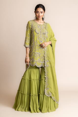 Nupur Kanoi Hand Embroidered Kurta Set 