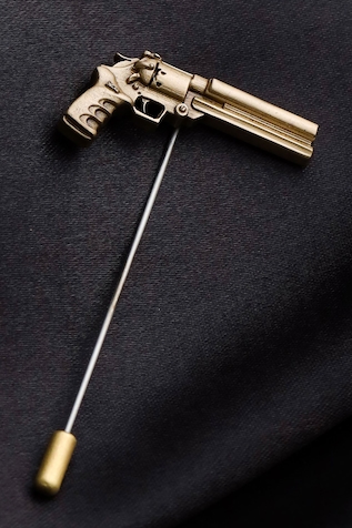 Cosa Nostraa Power Gun Lapel Pin