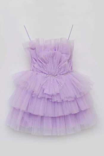 FAYON KIDS Ruffle Layered Net Dress 