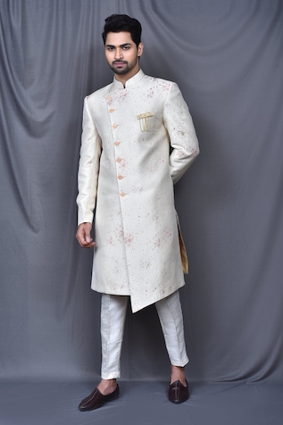 Adara Khan Asymmetric Sherwani Set