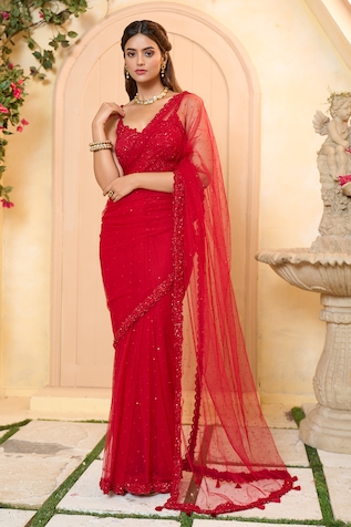 Ariyana Couture Embroidered Saree With Blouse