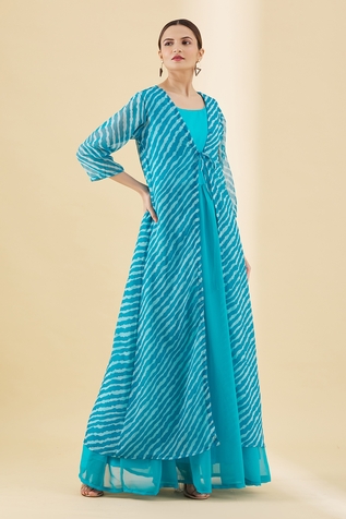Aryavir Malhotra Printed Jacket & Kurta Set