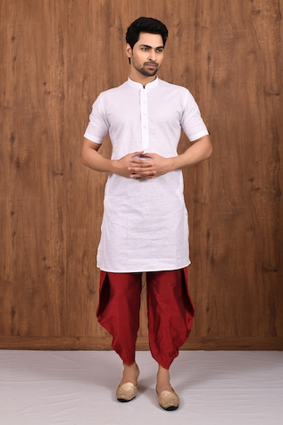 Aryavir Malhotra Cotton Silk Dhoti Pant
