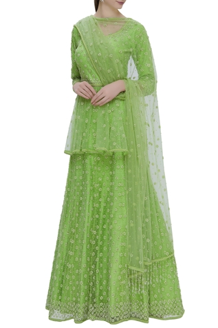 Khwaab by Sanjana Lakhani  Embroidered Kurta Lehenga Set
