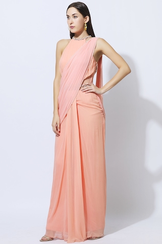 ARPAN VOHRA Embellished Saree Gown