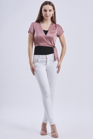Swatee Singh Wrap Crop Top