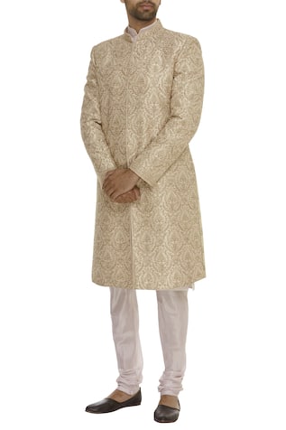 Floral Jaal Embroidered Sherwani Set 