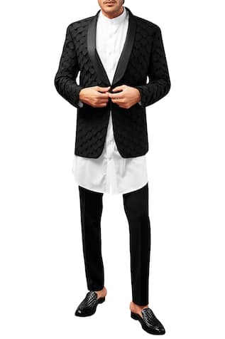 Patchwork Tuxedo With Shirt