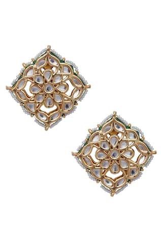 Kundan Embedded Stud Earrings 