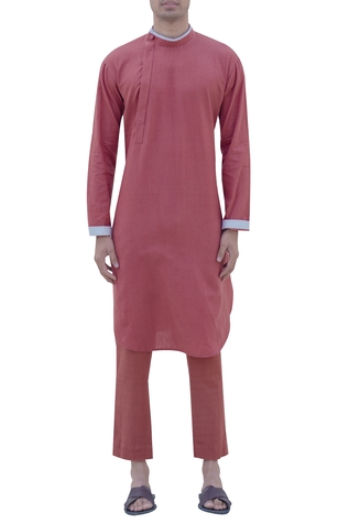 Bohame Round Neck Stand Collar Kurta