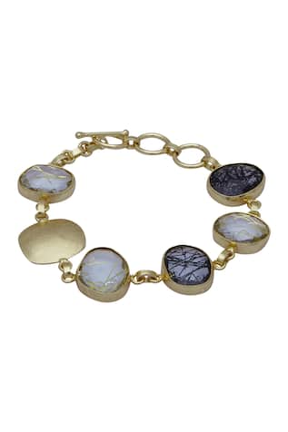 Stone studded chain bracelet 