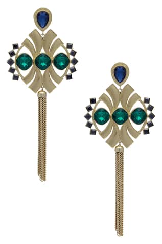 Symmetric Tassel earrings