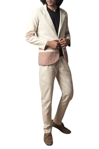 The Loom Art Handwoven Cotton blazer jacket