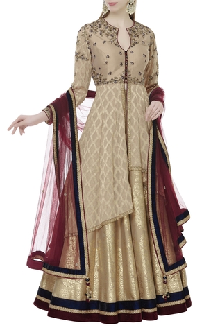 Nitika Gujral Embroidered Kurta Lehenga Set
