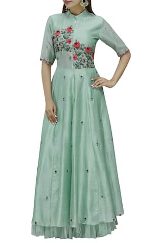 Embroidered Kurta Lehenga Set 