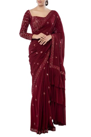 Embellished Saree Set 