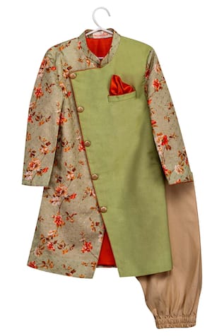 Printed Sherwani with Churidar 