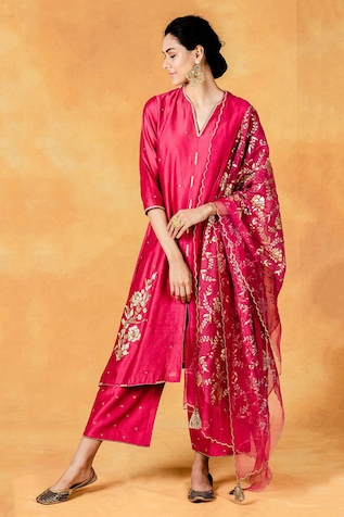 Mandira Wirk Chanderi Pants