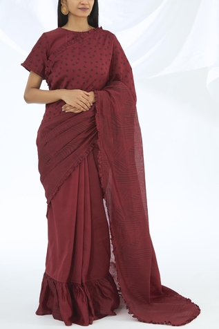 Shagun Manchanda Chanderi Silk Printed Saree