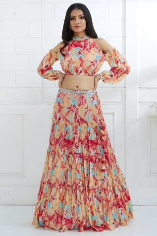 Mandira Wirk Printed Lehenga Set