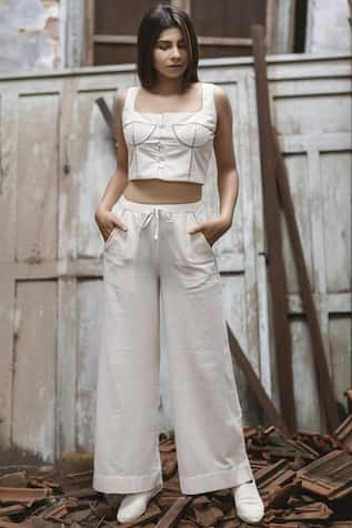 Embroidered Crop Top